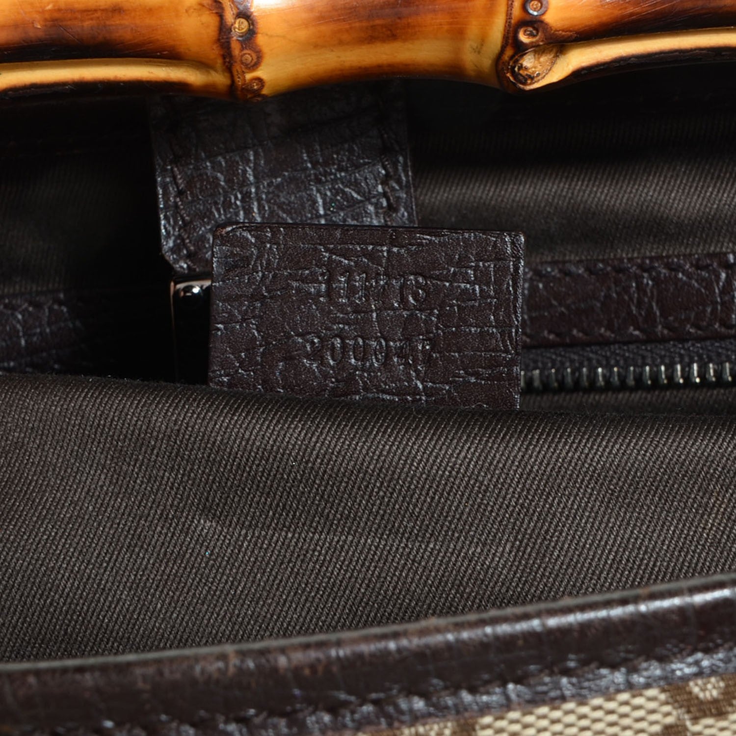 Gucci Monogram Bamboo Bullet Handbag Brown 7 of 7