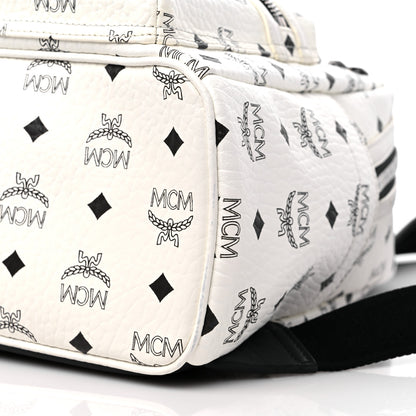 MCM Visetos Studded Small Stark M Backpack White 8 of 9