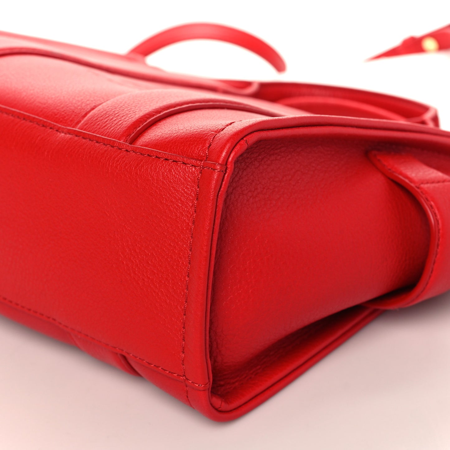 Grained Calfskin Small The Tote Bag True Red