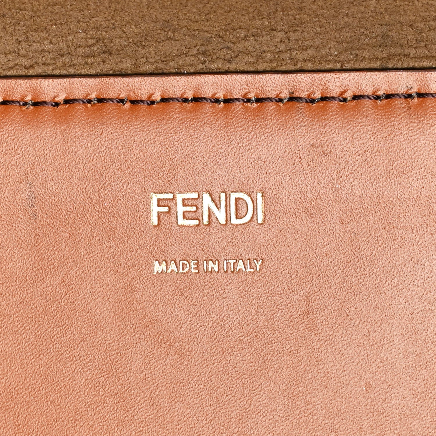 Fendi Vitello King Plexiglass Large Fendi Sunshine Shopper Tote Cuoio 6 of 11