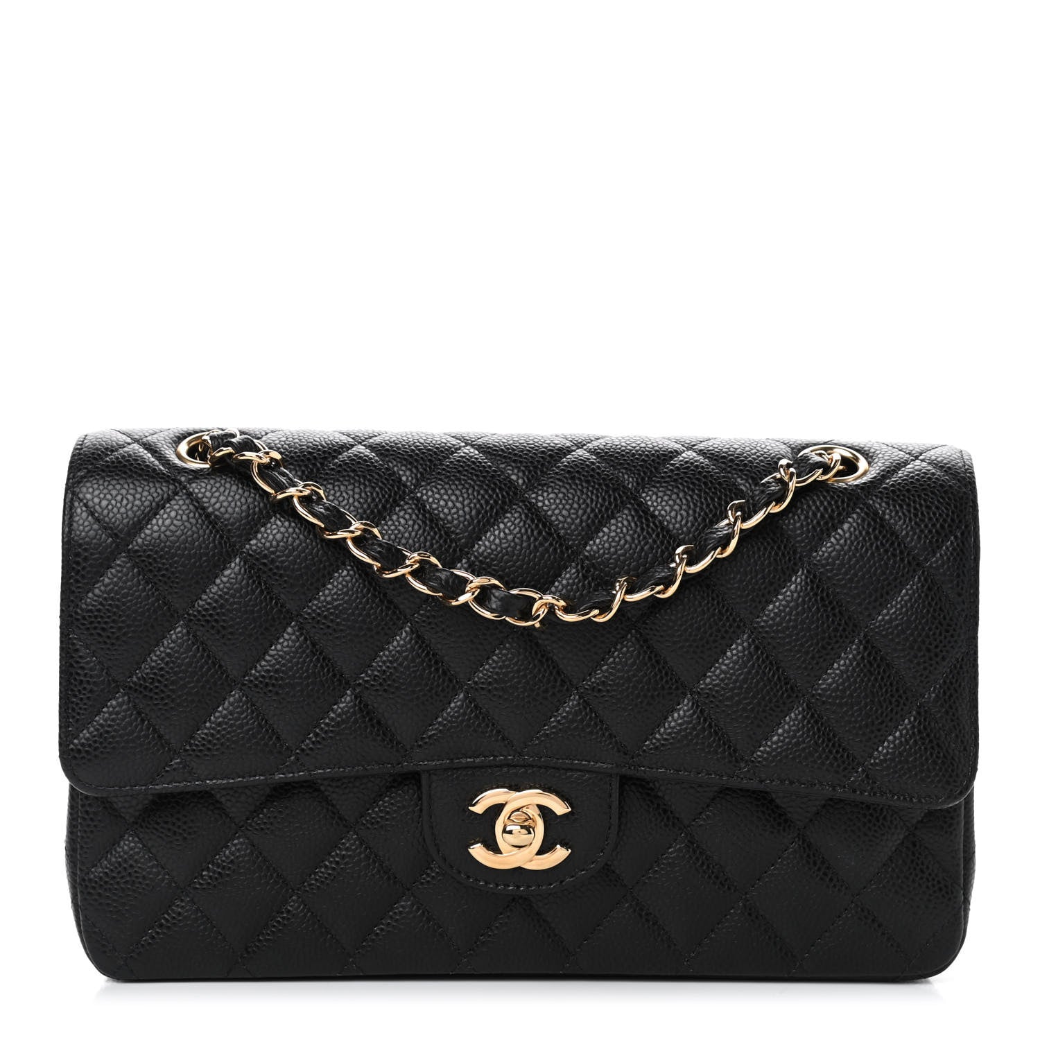 Chanel Caviar Quilted Medium Double Flap Black 1 of 4