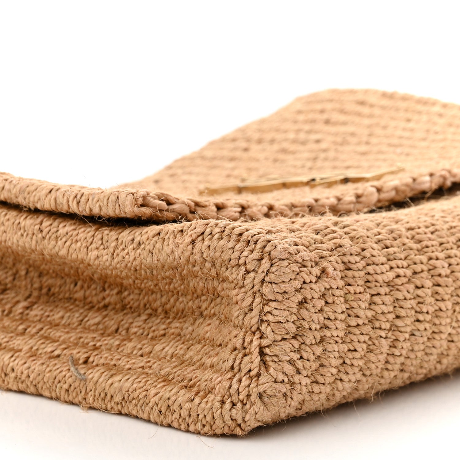 Saint Laurent Raffia Medium Monogram Kate Satchel Natural 9 of 10