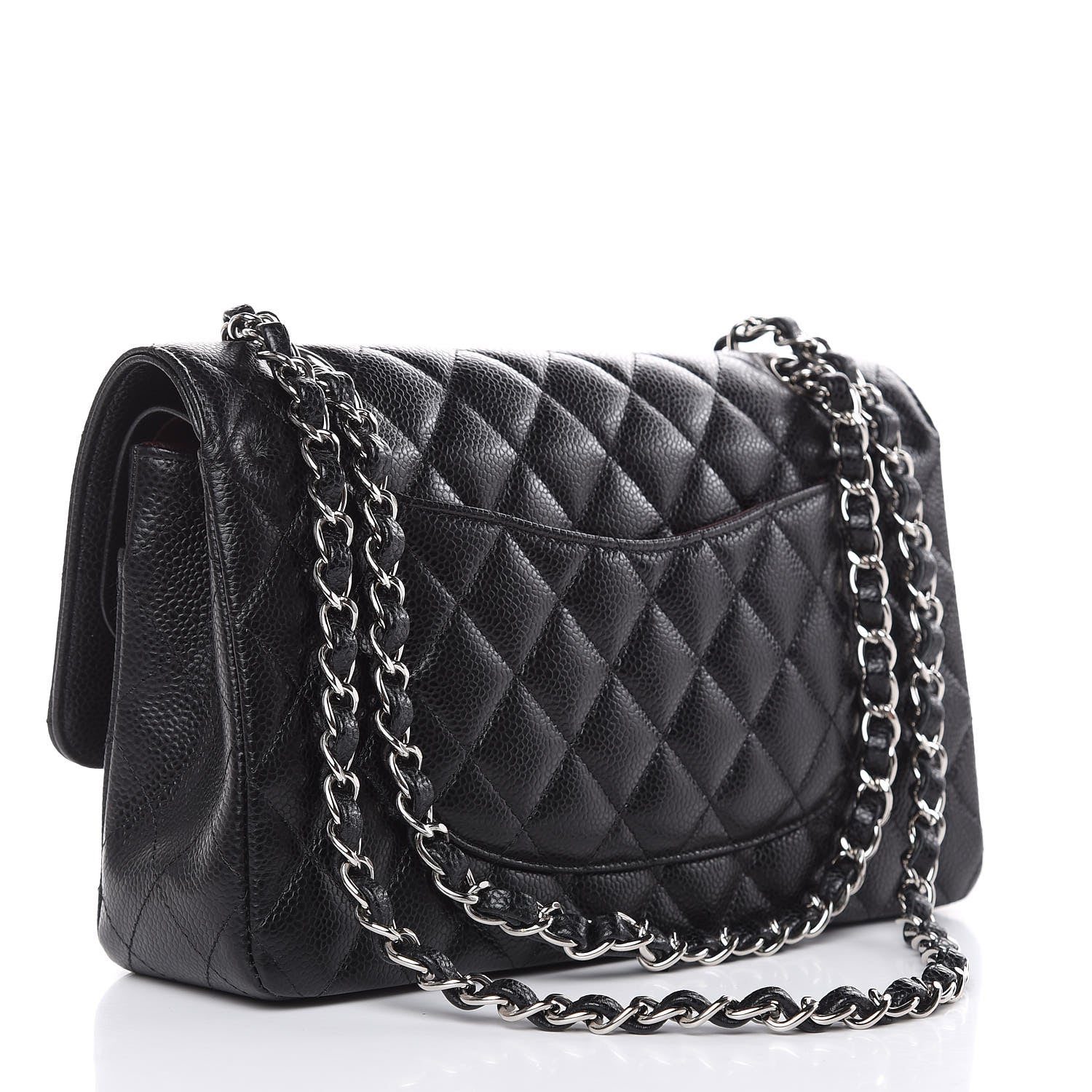 Chanel Caviar Quilted Medium Double Flap Black 3 of 10