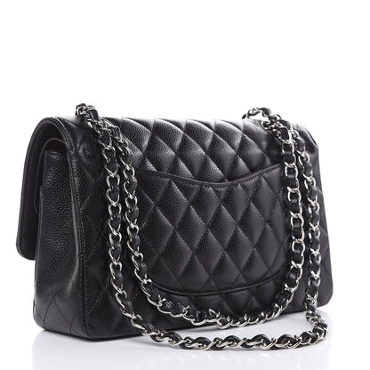 Chanel Caviar Quilted Medium Double Flap Black 3 of 10