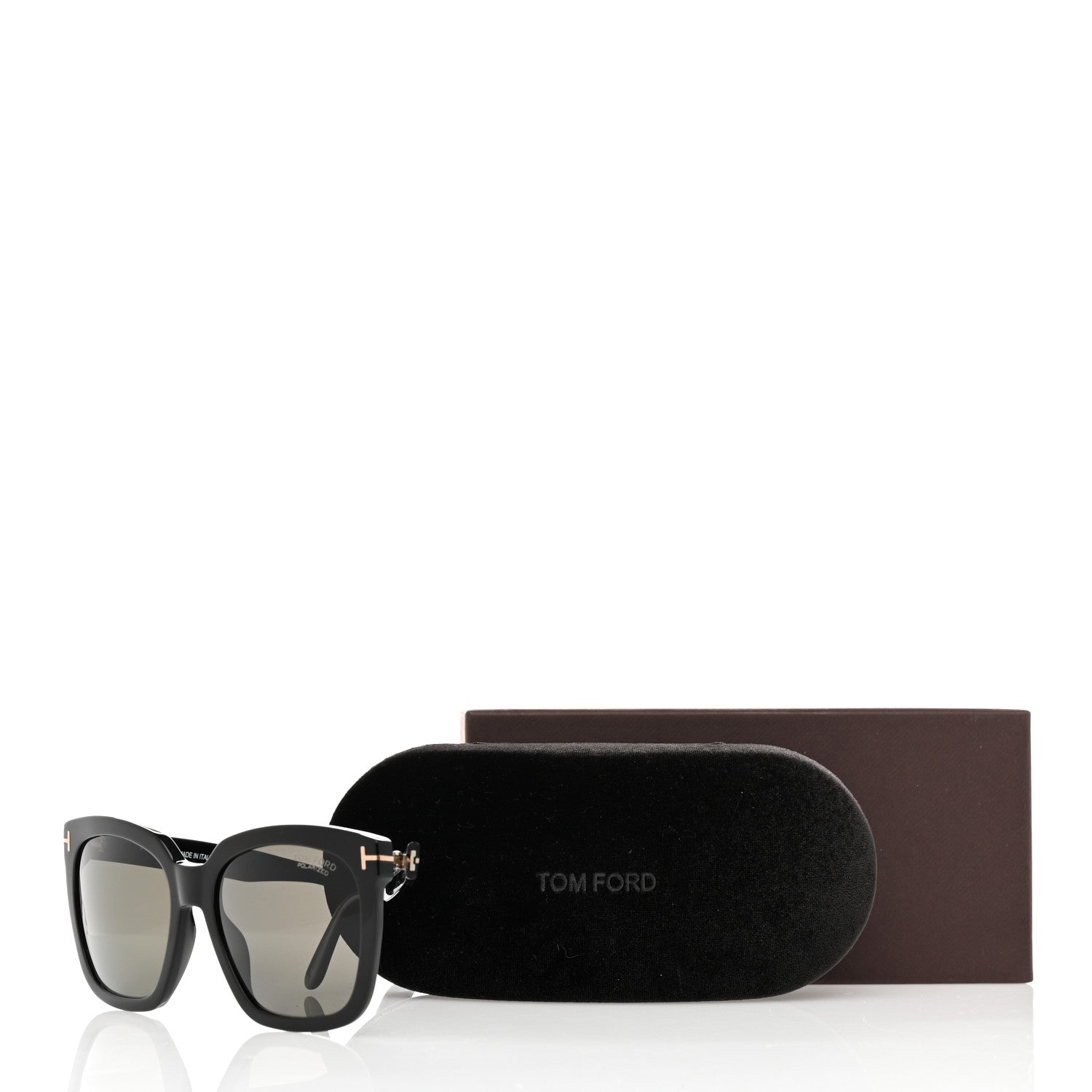 Tom Ford Amarra Polarized Sunglasses TF502 Black 8 of 8