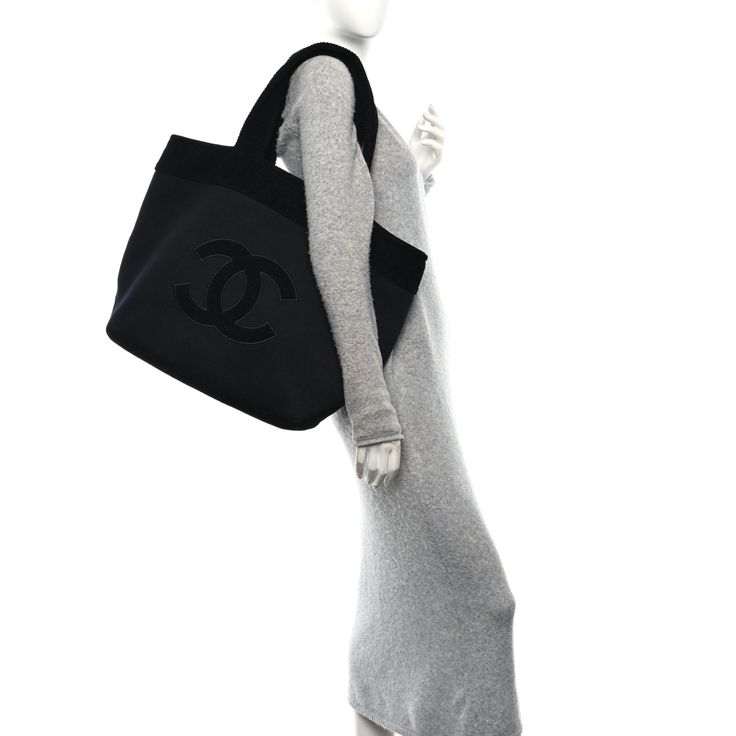Cotton CC Beach Tote Black
