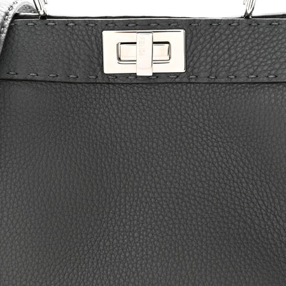 Fendi Cuoio Romano Selleria Chamois Small Peekaboo I SEE U Satchel Asfalto Camelia 7 of 9