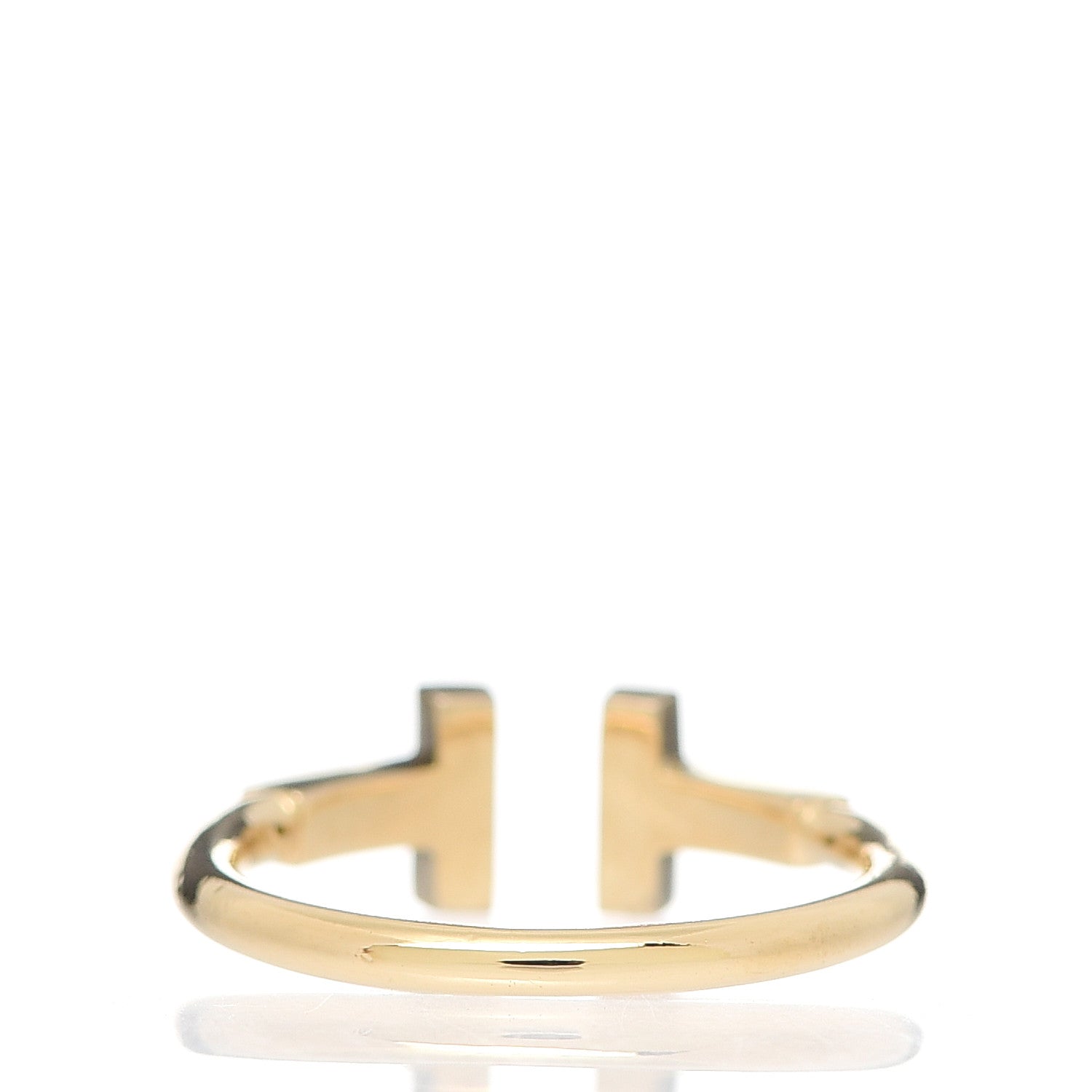 Tiffany 18K Yellow Gold T Wire Ring 49 4.75 3 of 4