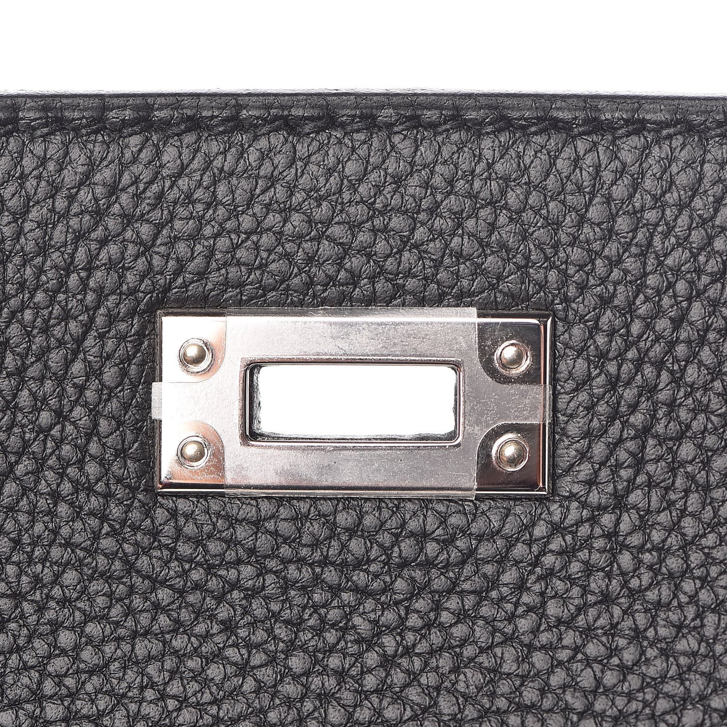 Togo Horseshoe Kelly Retourne 25 Black Magnolia