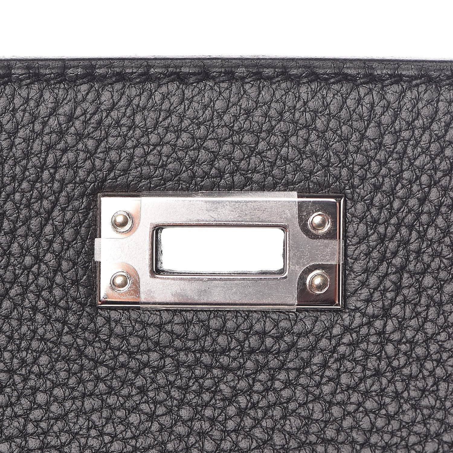 Hermes Togo Horseshoe Kelly Retourne 25 Black Magnolia 19 of 41