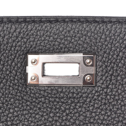 Hermes Togo Horseshoe Kelly Retourne 25 Black Magnolia 19 of 41