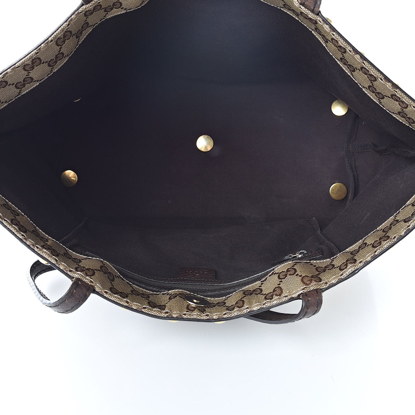 Crystal Monogram Medium Babouska Shopping Tote Dark Brown