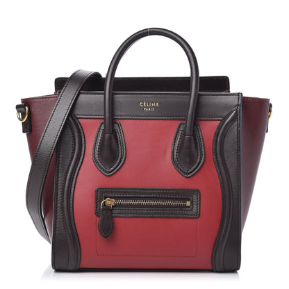 Celine Satin Calfskin Nano Tri-Color Luggage Orchid 1 of 9
