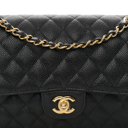 Chanel Caviar Quilted Medium Double Flap Black 8 of 11