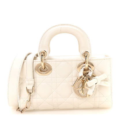 Christian Dior Lambskin Cannage Mini Lady D-Joy Latte 1 of 9