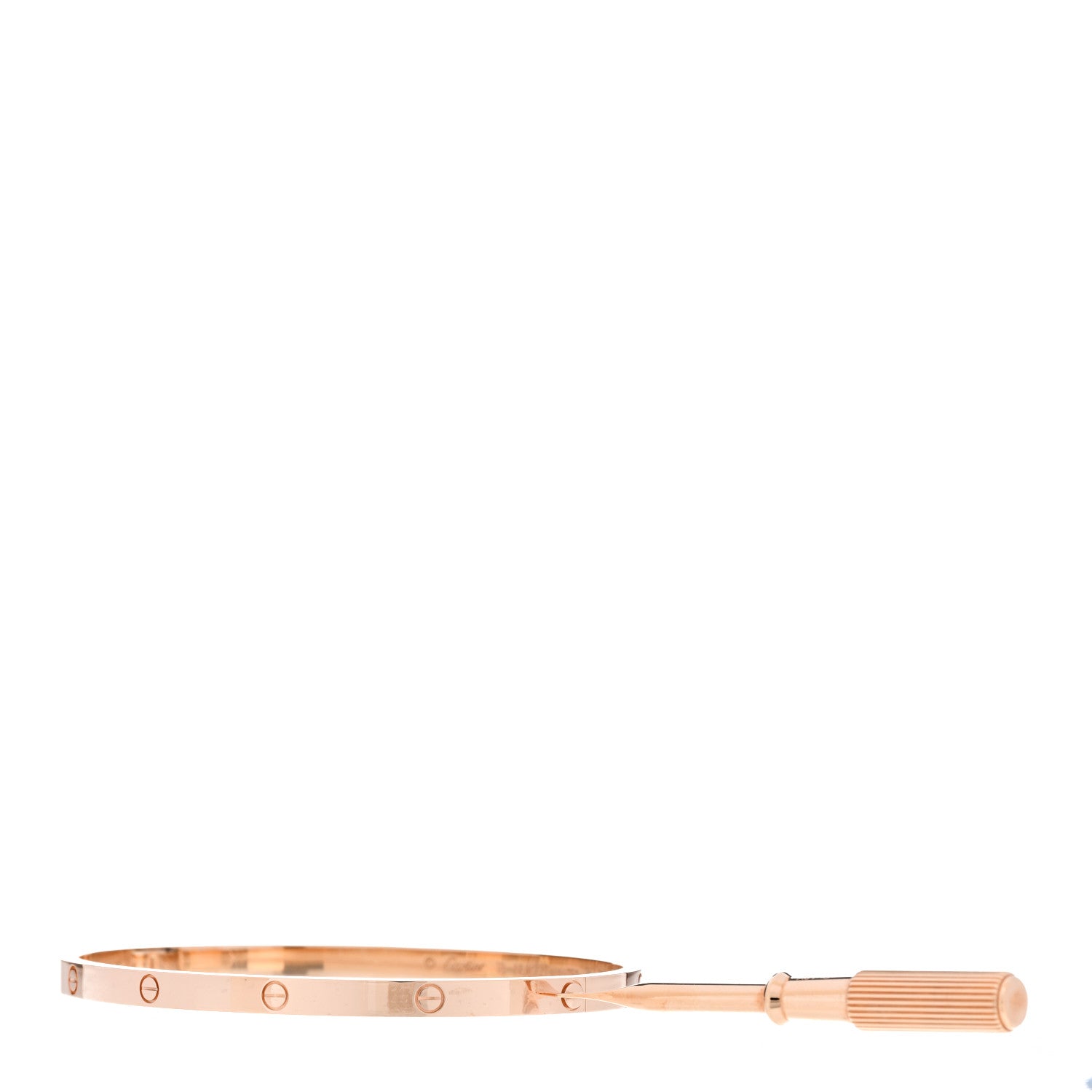 Cartier 18K Pink Gold Small LOVE Bracelet 18 8 of 9