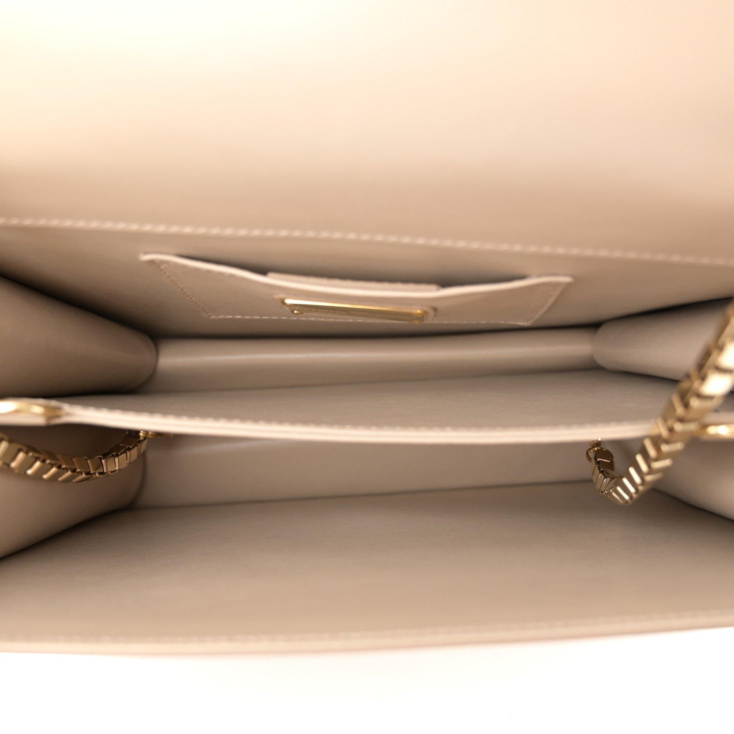 Salvatore Ferragamo Calfskin Thalia Flap Shoulder Bag Macadamia 5 of 14