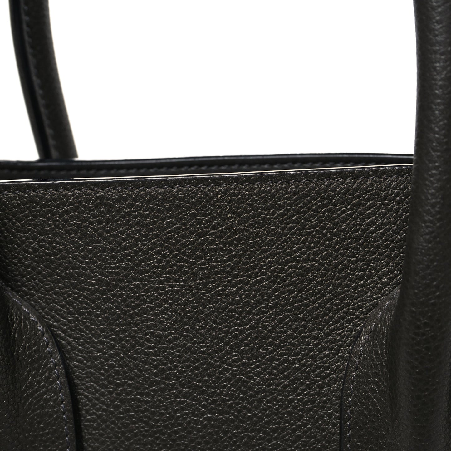 Grained Calfskin Small Sac De Jour Fog