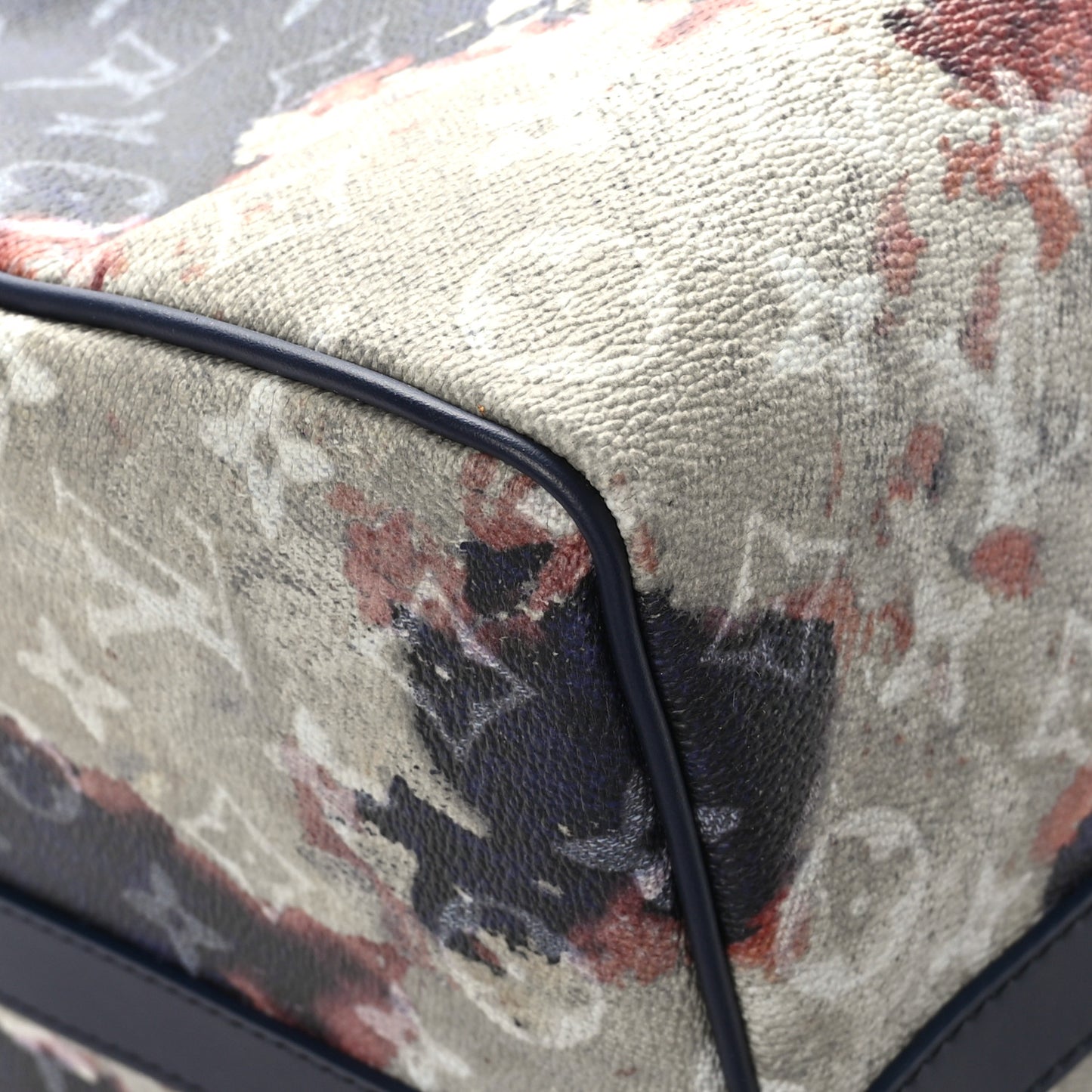 Monogram Bleach Keepall Bandouliere 50 Ink Blue
