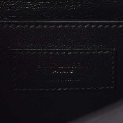 Saint Laurent Calfskin Monogram Clutch Black 7 of 10