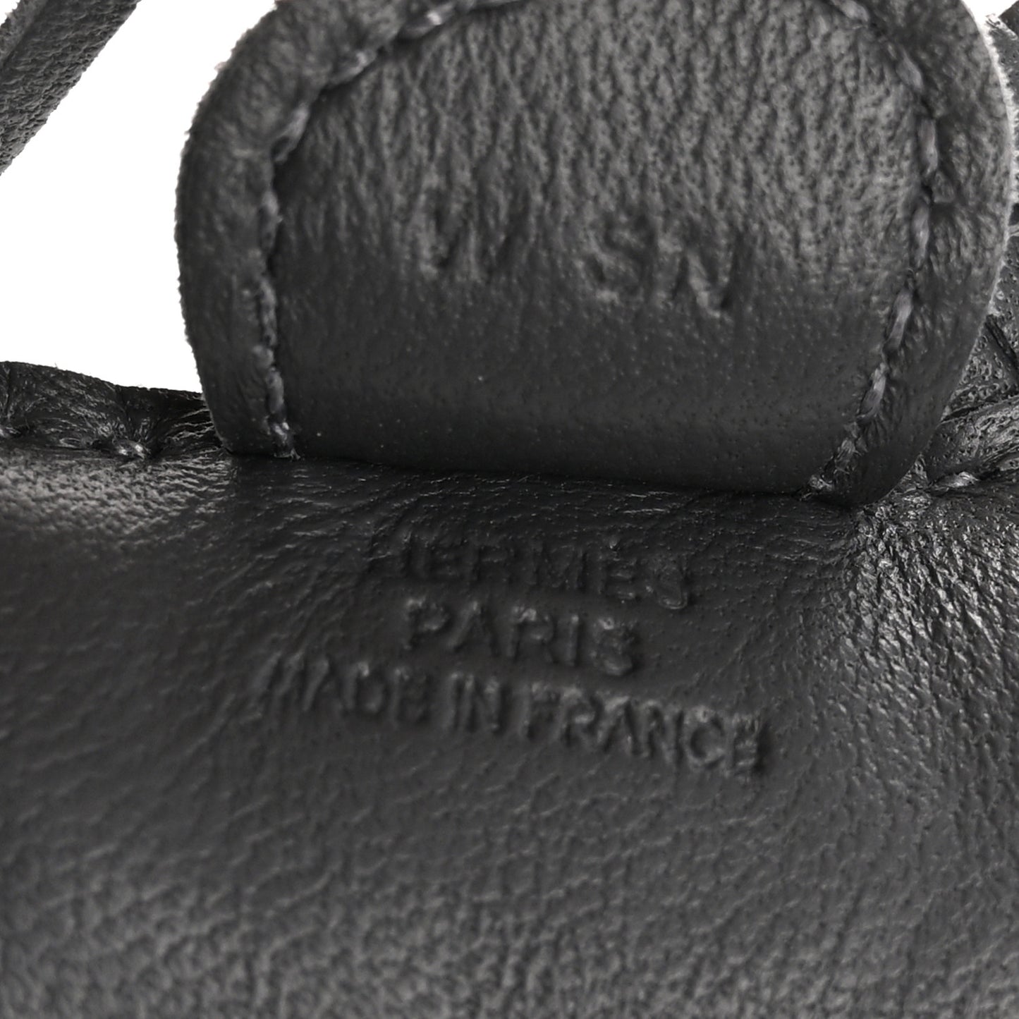 Milo Lambskin Grigri Rodeo Horse Bag Charm PM Ardoise