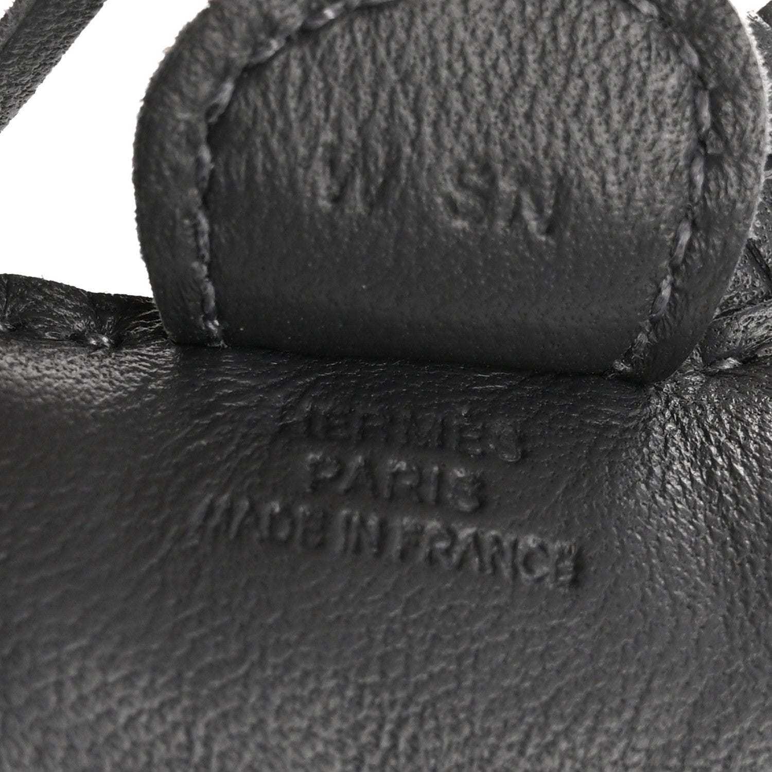 Hermes Milo Lambskin Grigri Rodeo Horse Bag Charm PM Ardoise 3 of 4