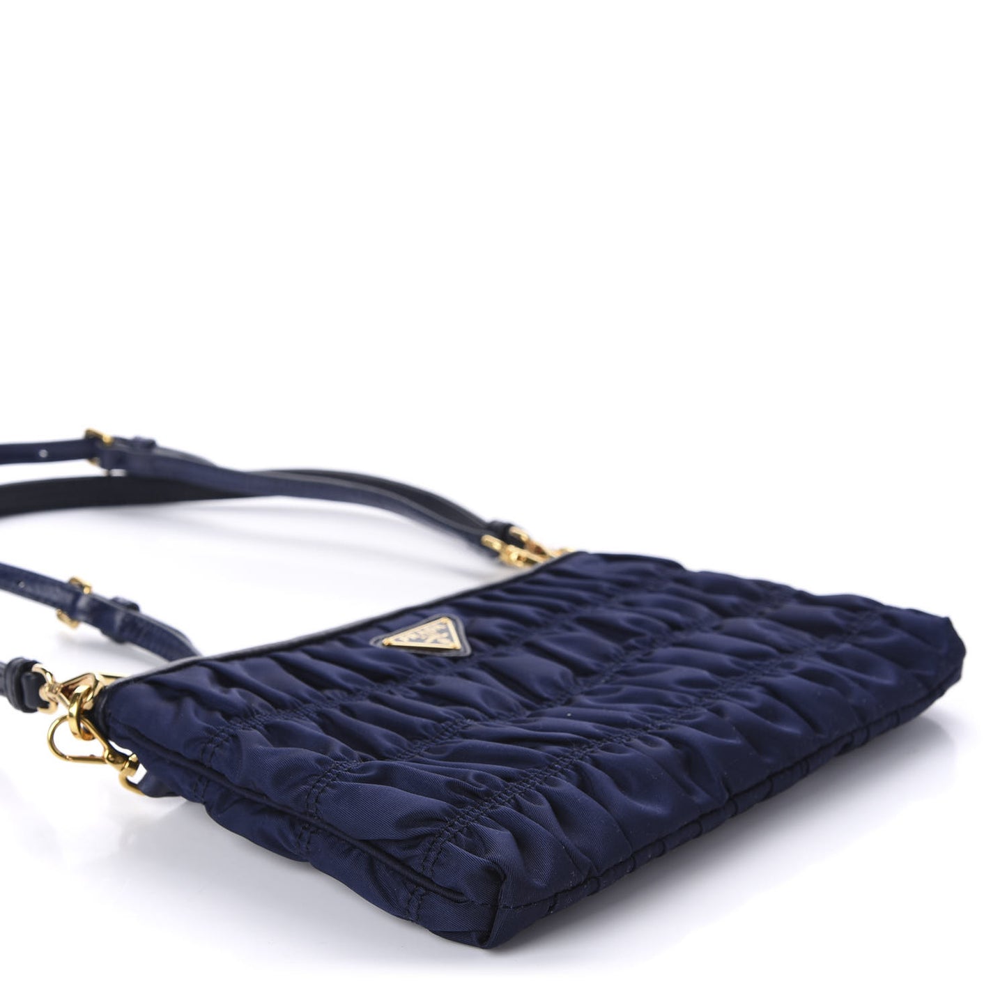 Tessuto Nylon Gaufre Shoulder Bag Baltico