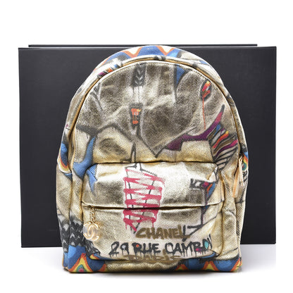 Chanel Graffiti Printed Canvas Street Spirit Backpack Multicolor 11 of 11