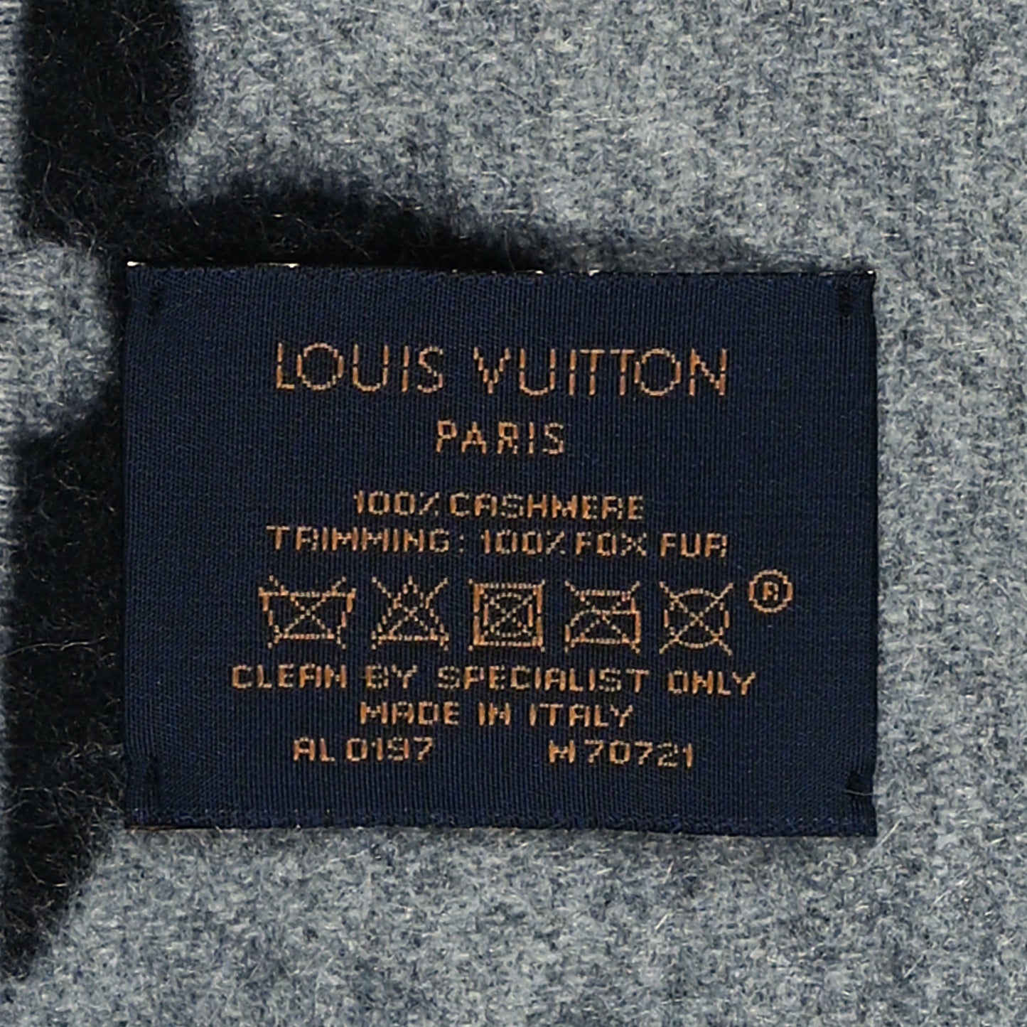 Cashmere Fox Fur Monogram Reykjavik Scarf