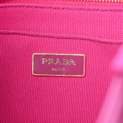 Prada Canapa Small Logo Tote Fuxia 6 of 16