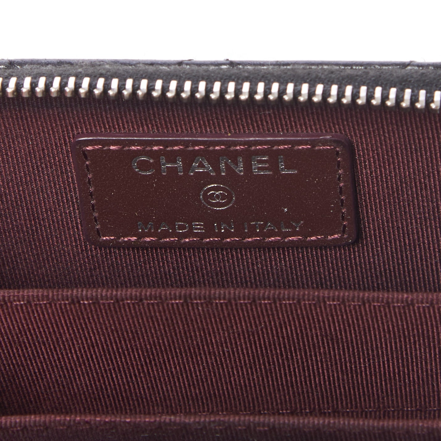 Chanel Caviar Quilted Zip Coin Purse Black 7 of 14