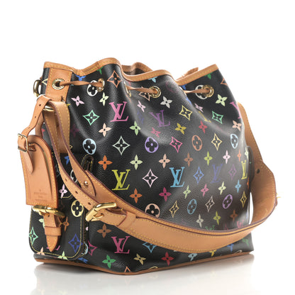 Louis Vuitton Monogram Multicolor Petit Noe Black 3 of 16