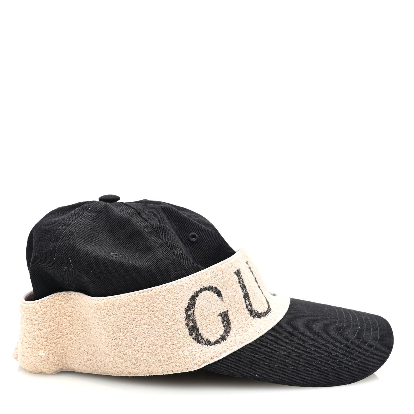 Gabardine Gucci Headband Baseball Hat XS Black