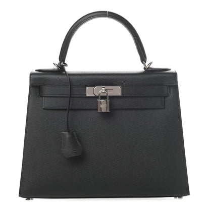 Hermes Epsom Kelly Sellier 28 Black 1 of 15