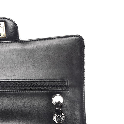 Chanel Tweed Medium Double Flap Black White 11 of 12