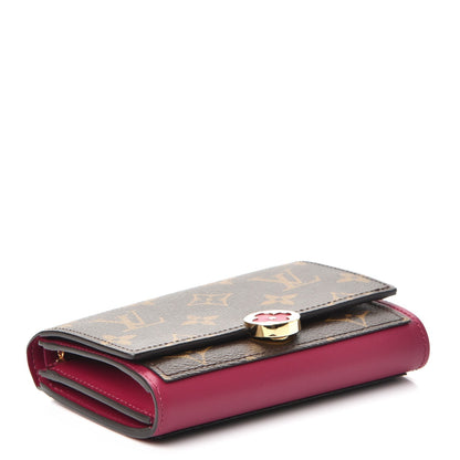 Louis Vuitton Monogram Flore Compact Wallet Fuchsia 4 of 8