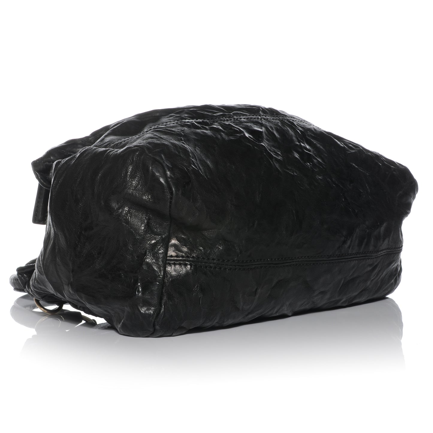 Textured Sheepskin Medium Pandora Pepe Messenger Black