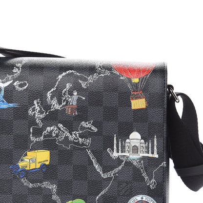 Louis Vuitton Damier Graphite World Map District PM 11 of 11
