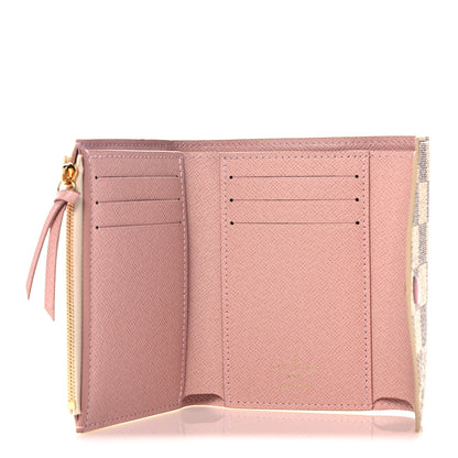 Louis Vuitton Damier Azur Victorine Wallet Rose Ballerine 5 of 10