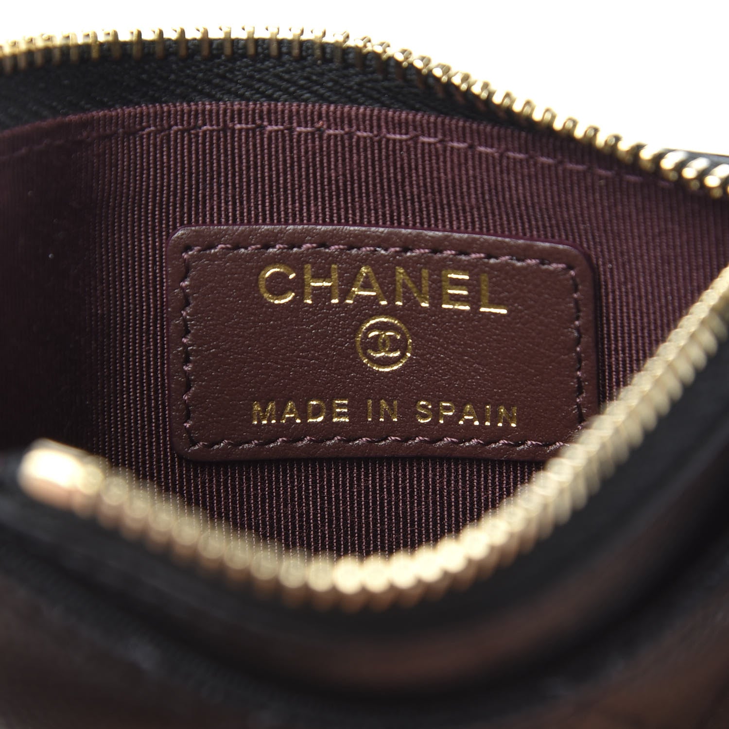 Chanel Caviar Quilted CC Zip Card Holder Black 6 of 8