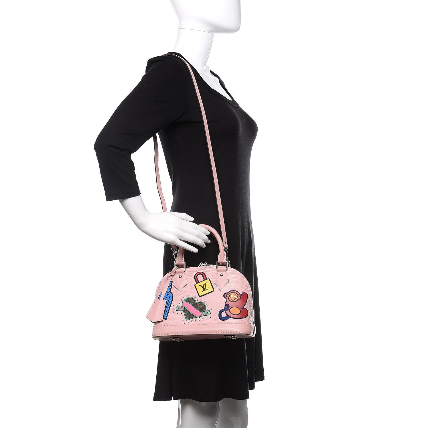 Louis Vuitton Epi Stickers Alma BB Rose Ballerine 2 of 12