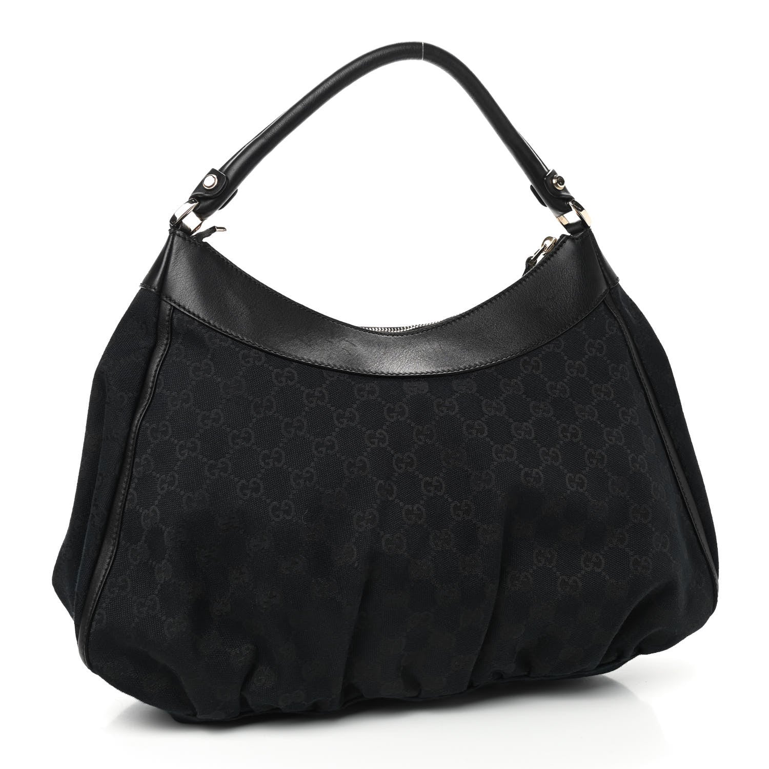 Gucci Monogram Large D Ring Hobo Black 2 of 8