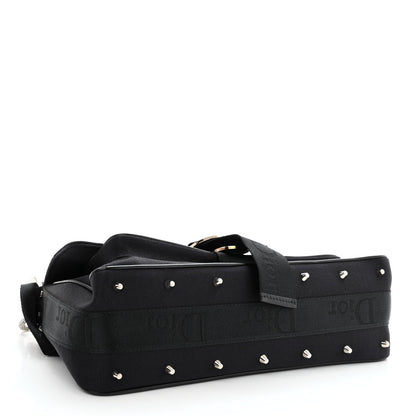 Christian Dior Silk Jersey Crystal Hardcore Clutch Black 4 of 12