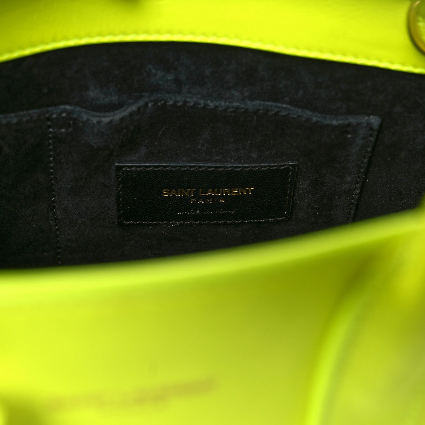 Calfskin Nano Sac De Jour Neon Yellow