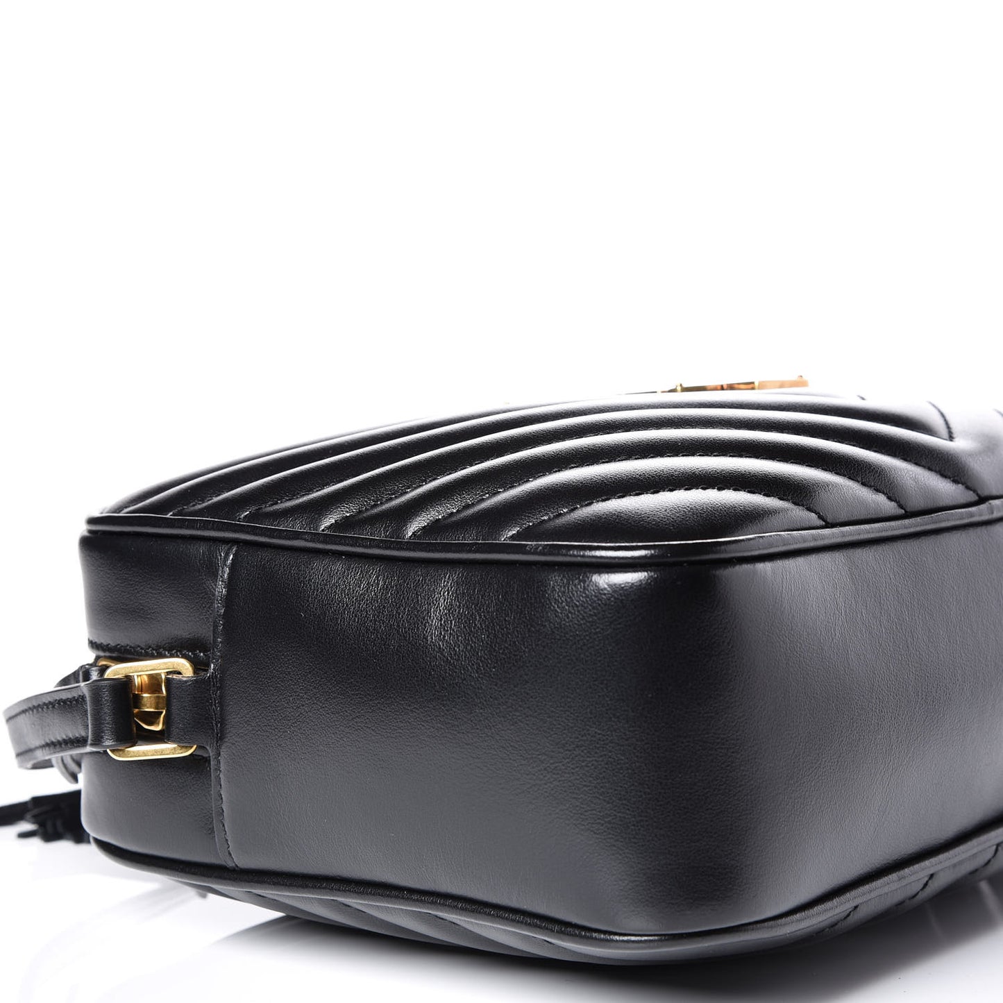 Calfskin Matelasse Monogram Lou Camera Bag Black