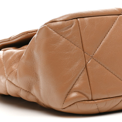 Chanel Lambskin Quilted Large Chanel 19 Flap Brown 9 of 10
