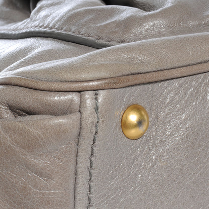 Miu Miu Vitello Lux Leather Large Bag Gray 5 of 9