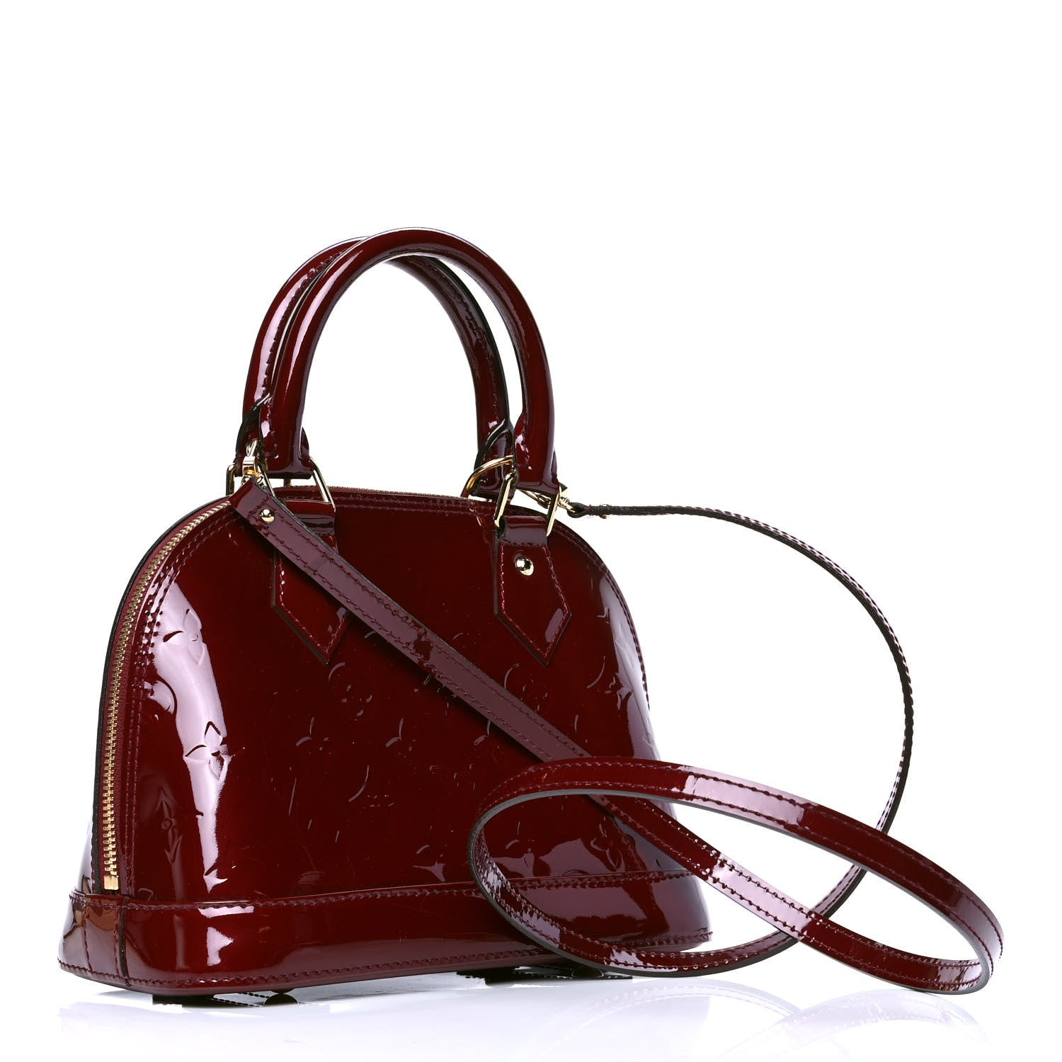 Louis Vuitton Vernis Alma BB Griotte 2 of 4
