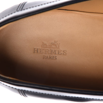 Hermes Tuscan Calfskin Opus Moccasin Loafers 42 Black 8 of 15