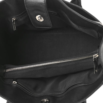 Chanel Calfskin Small Cerf Executive Shopper Tote Black 6 of 10